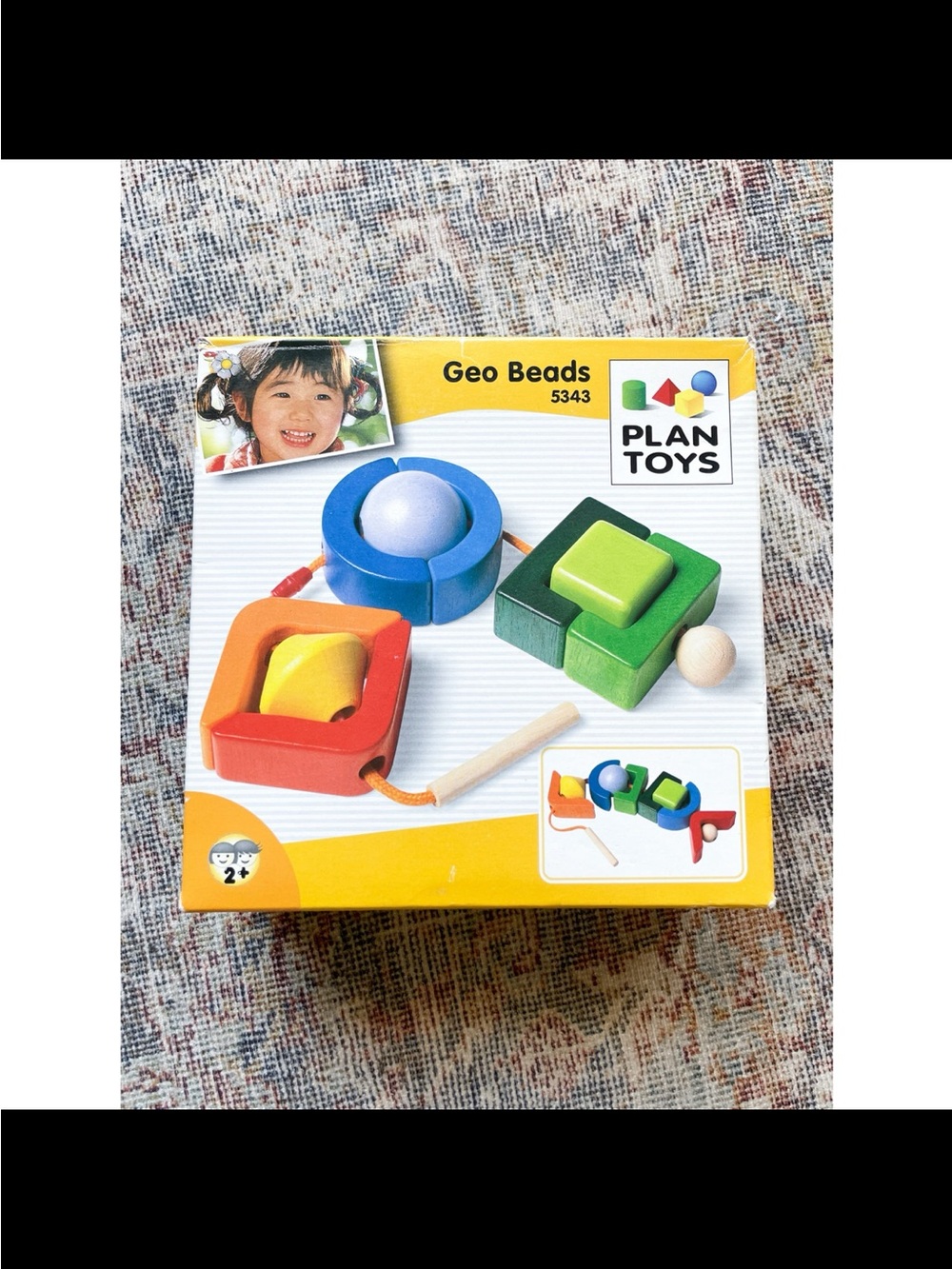 Geo Beads Wooden Lacing Toy - Multicolor Set